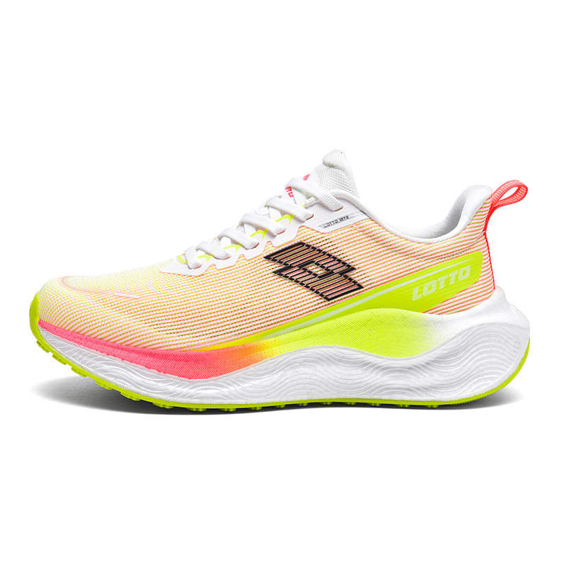 LOTTO Sports & Outdoors Cushioning Slip Resistant Abrasion Resistant Low top Running Shoes Women's White Red