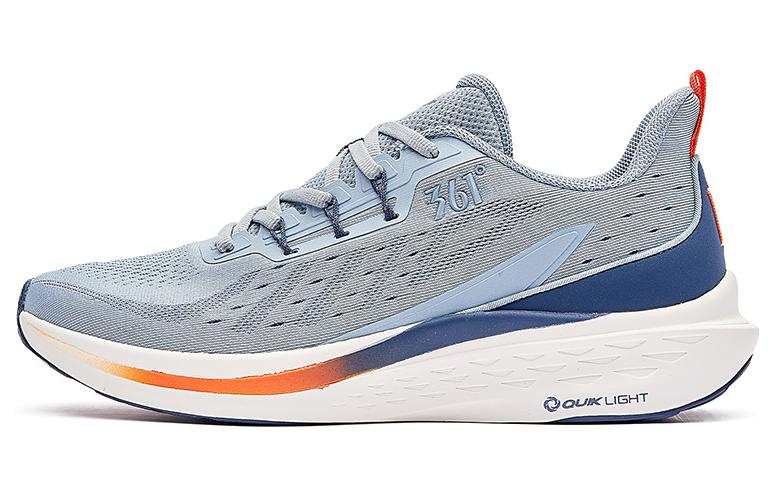 361° Slip Resistant, Abrasion Resistant, Lightweight Low top Running Shoes Men's Gray Blue