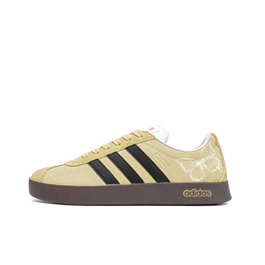 Adidas Neo Vl Court Amphidromia, Amber Leather Low top Skateboard Shoes Unisex Yellow