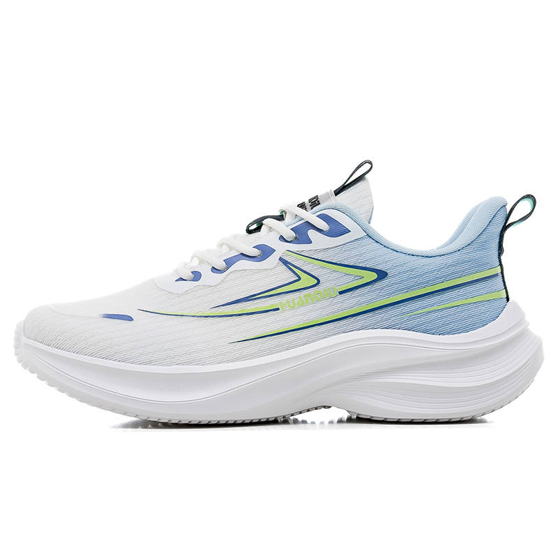 HUANQIU Running Shoes Men's Low Top White Blue