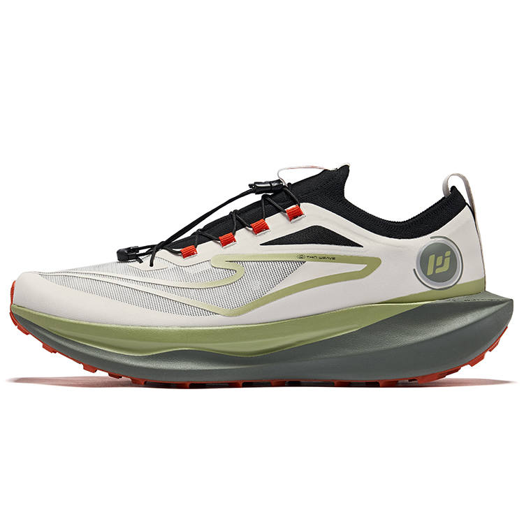 Erke Mugen PRO Running Shoes Men's Low Top Gray Black Green