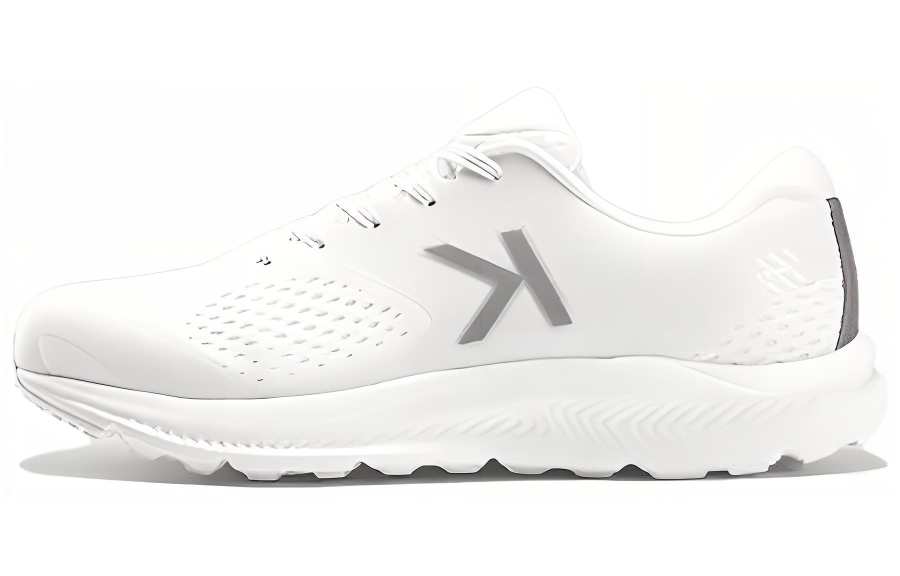 KELME Slip Resistant Abrasion Resistant Low top Marathon Running Shoes Unisex White