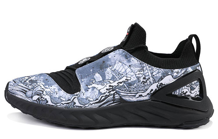 PEAK PEAK Running Shoes Men's Low Top Blue/Black