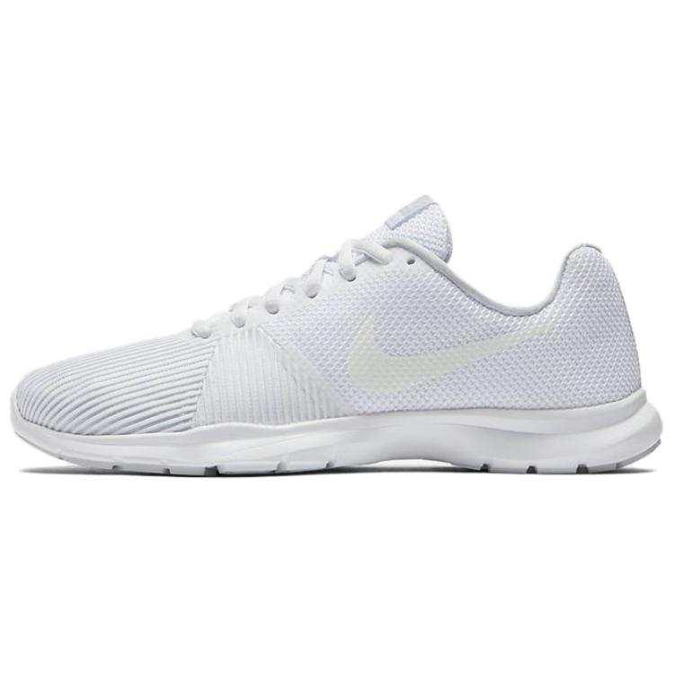 Nike Nike Flex Bijou Cushioning Abrasion Resistant Cushioning, Wear Resistant Low top Running Shoes Women's White