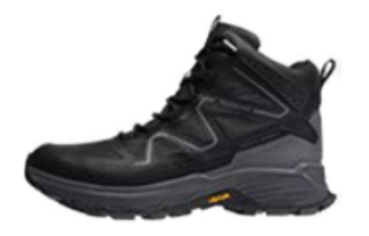 TOREAD Cushioning Abrasion Resistant Breathable High top Outdoor Shoes Men's Black Gray