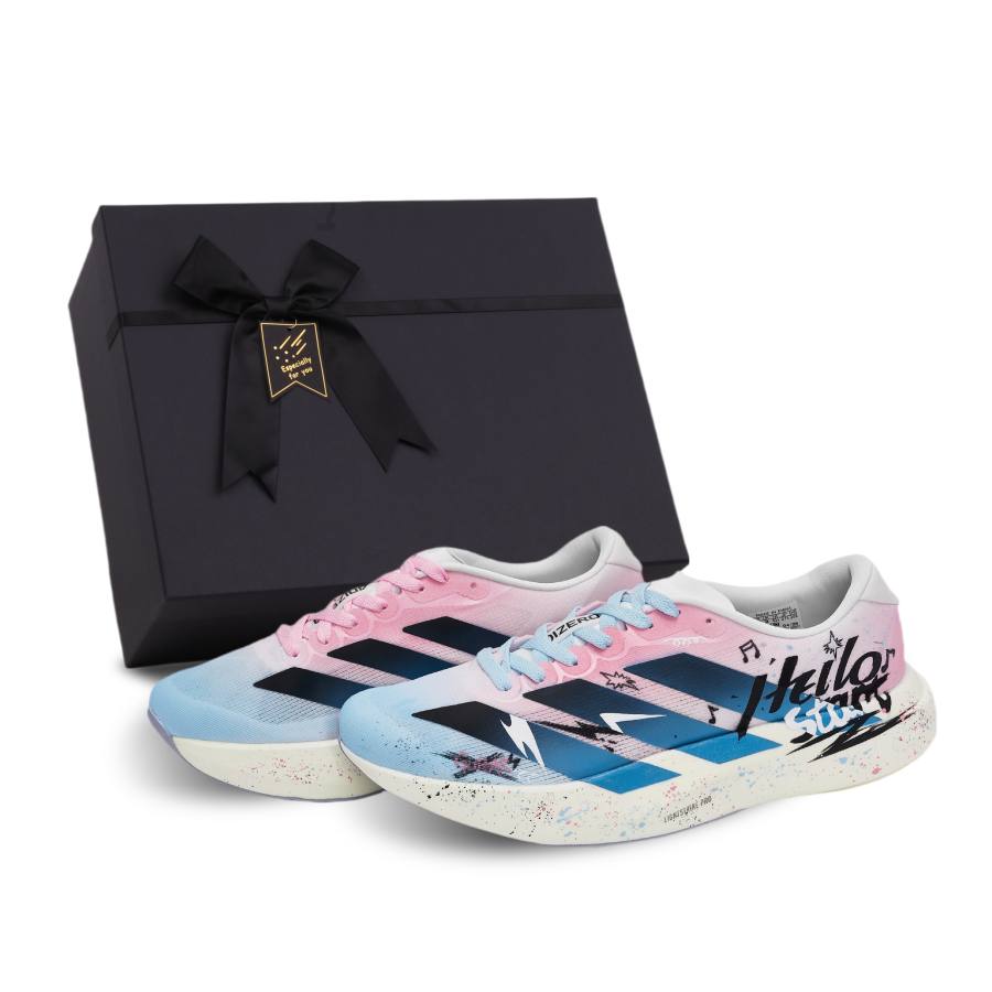 Adidas Adidas Adizero Evo SL Abrasion Resistant Low top Running Shoes Unisex Pink Shades