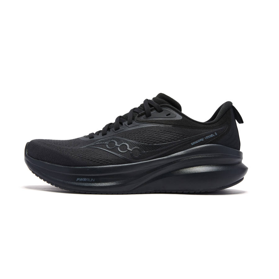 Saucony VESSEL Vite 2 Slip Resistant Abrasion Resistant Low top Physical Fitness Test & Exam Running Shoes Unisex Black