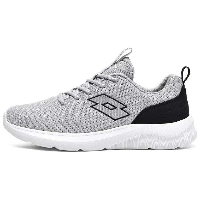 LOTTO Fabric Slip Resistant Abrasion Resistant Low top Running Shoes Unisex Gray