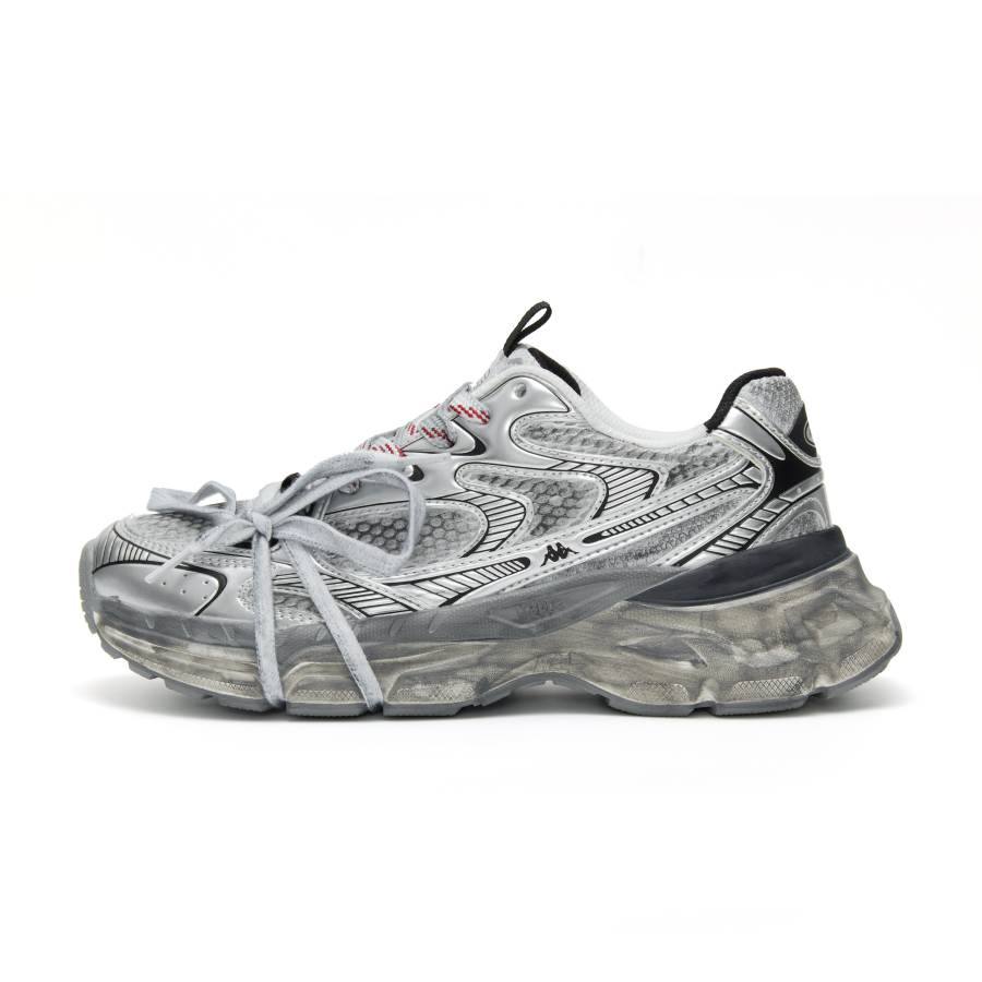Kappa Low top Running Shoes Unisex Silver Gray