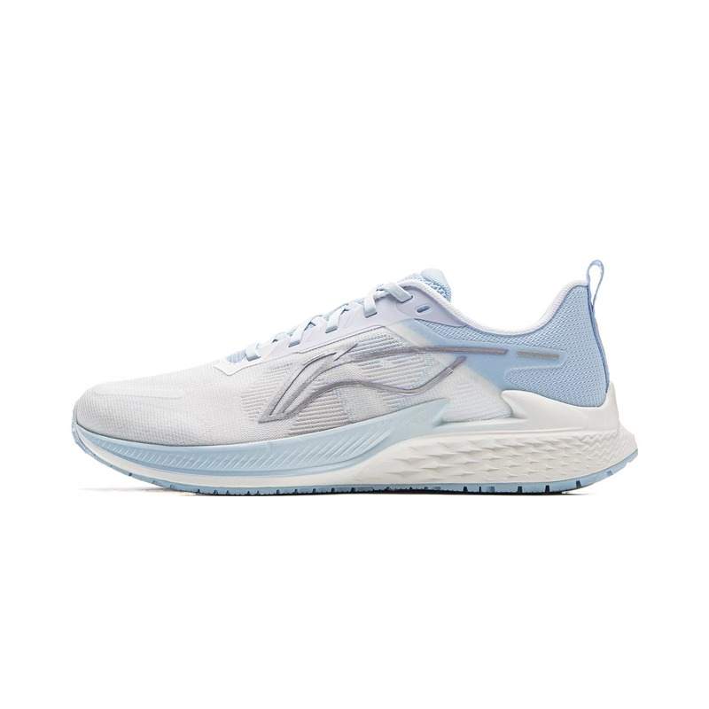 Li-Ning LiNing Breathable And Lightweight Low Top Physical Fitness Test, Physical Exam, Racing Running Shoes Women's White Blue