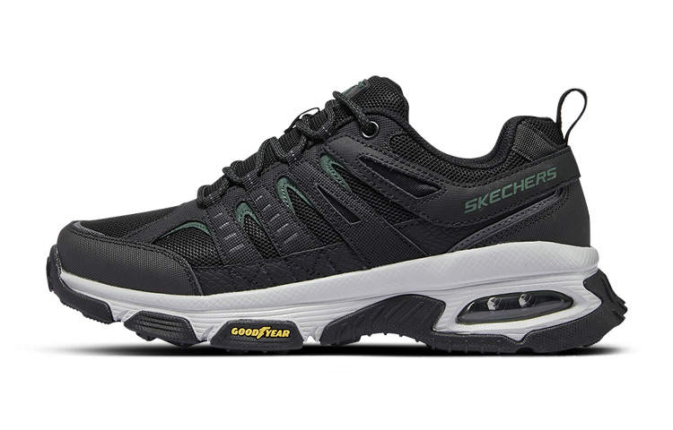 Skechers Air Envoy Casual Running Shoes Men's Black Green