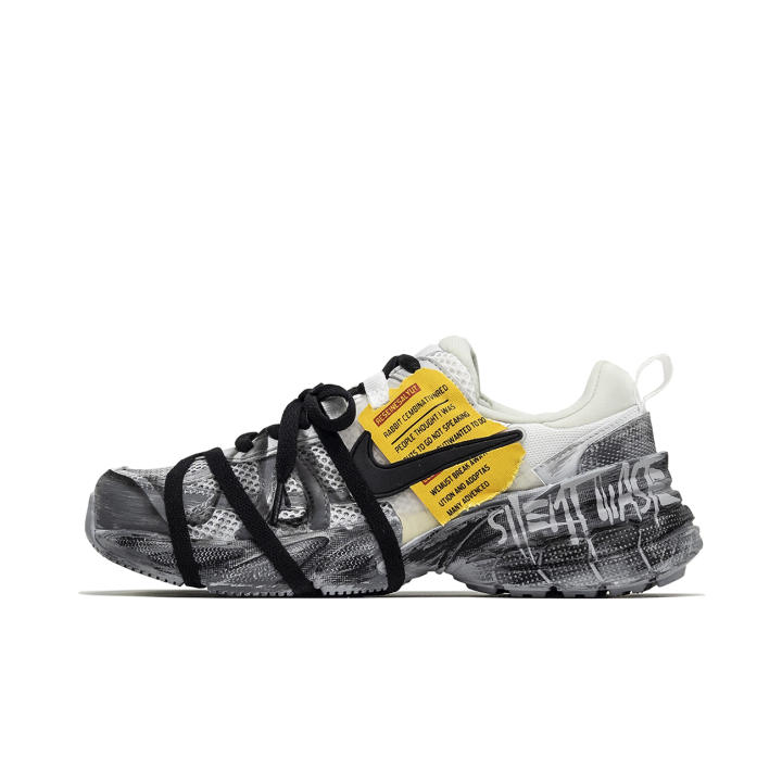 Nike Nike V2K Run Cushioning Slip Resistant Abrasion Resistant Low top Running Shoes Women's Gray Black