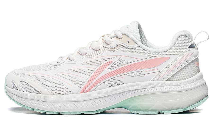Li-Ning Li Ning Fuyao Textile, Synthetic Leather Slip Resistant, Abrasion Resistant, Breathable Low top Running Shoes Women's