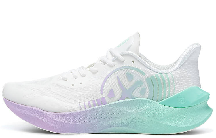 BMAI Jingtan Mix Plus Running Shoes Men's Low Top Icy Snow/Mint Green/Rosemary Purple