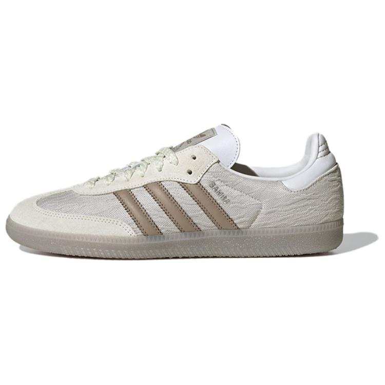 Adidas Originals SAMBA OG Low top Skateboard Shoes Unisex Silver Beige Brown