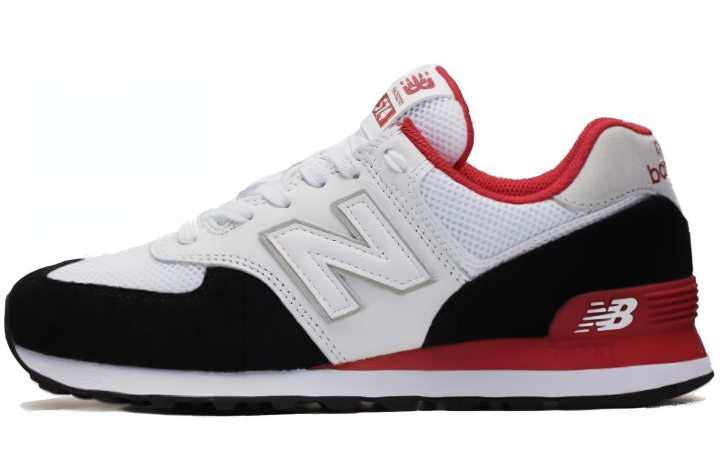 New Balance New Balance 574 White Red Black