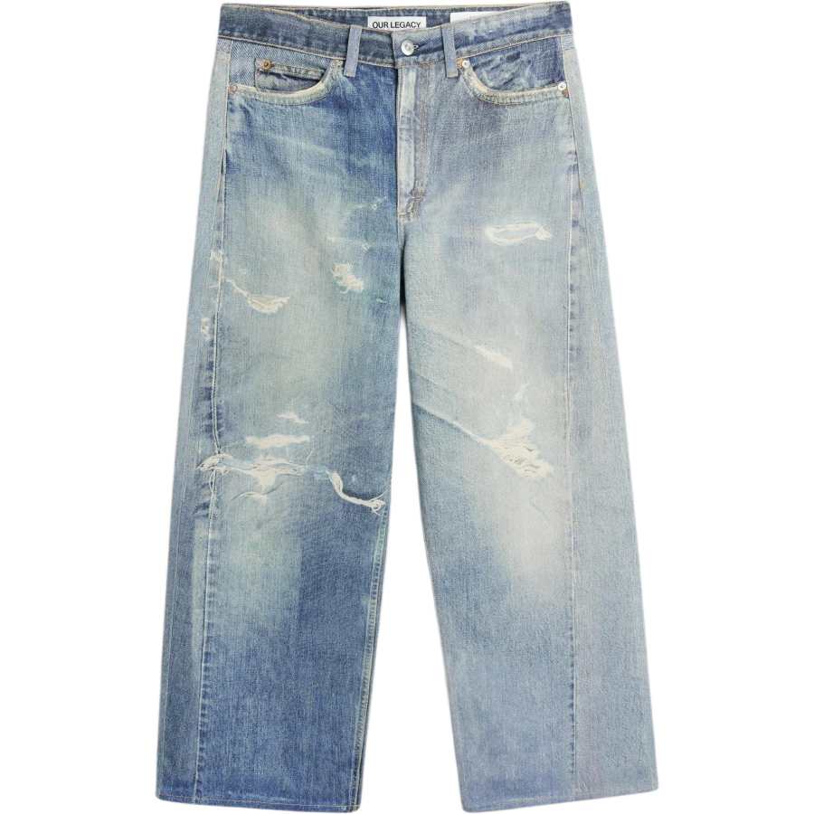 Our Legacy Distressed Straight-Leg Jeans