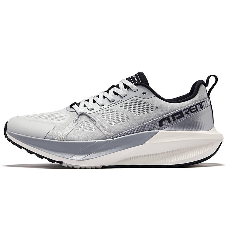 Erke Low top Qidan Technology City Commuting Running Shoes Men's White Dew Gray Snow Gray