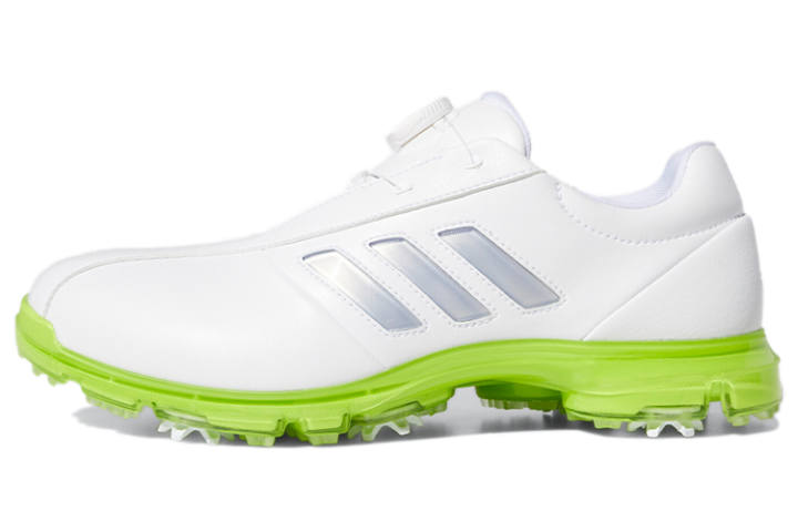 Adidas Adidas Alphafle Comfortable Abrasion Resistant Low top Golf Shoes Men's White Green