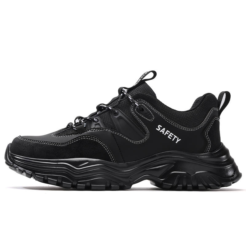 LANOUDUN Impact Resistant Lightweight Low top Outdoor Shoes Unisex Black