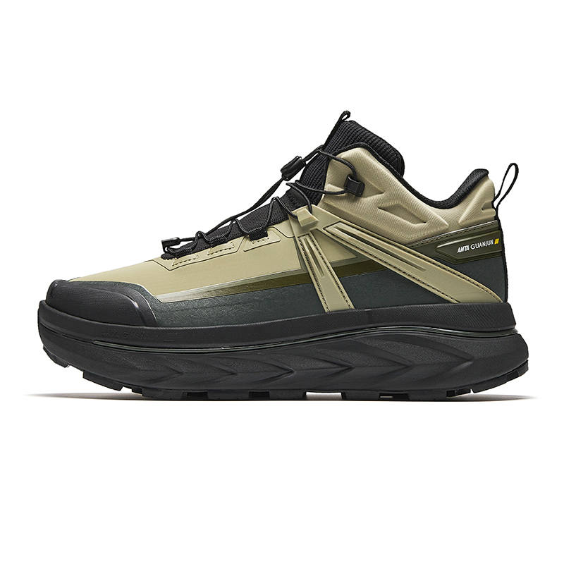 Anta Mountain Opening V2 Mid top Outdoor Shoes Men's Green Black