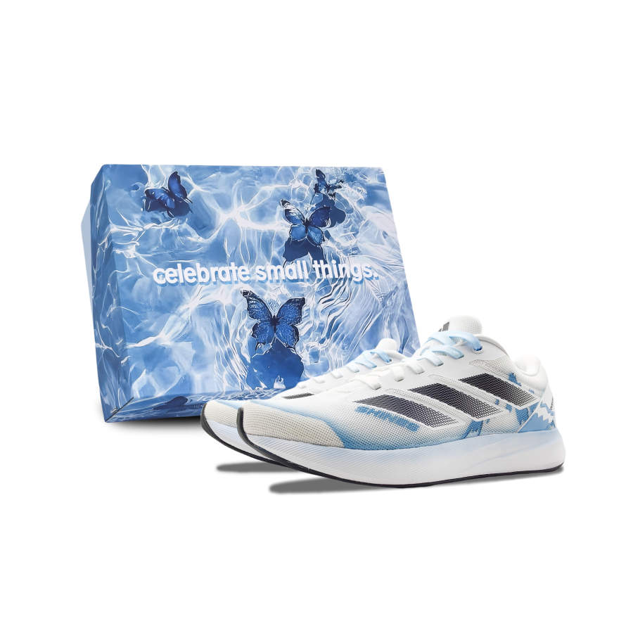 Adidas Adidas Duramo RC Cushioning Slip Resistant Abrasion Resistant Low top Training Running Shoes Unisex White Blue
