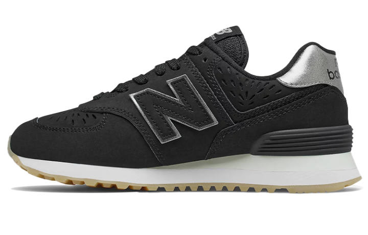 New Balance 574 Wmns New Balance 'Black Dark Silver Metallic' Women's