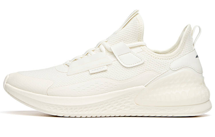 Anta C37 Series Fabric Cushioning Slip Resistant Abrasion Resistant Low top Running Shoes Men's Ivory White