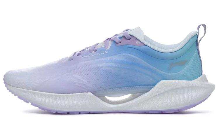Li-Ning Li Ning Super Light 19 Fabric Cushioning Slip Resistant Abrasion Resistant Low top Running Shoes Men's Purple Blue