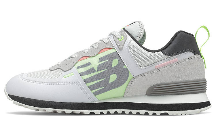 New Balance New Balance NB 574 Synthetic Leather, Textile Low top Running Shoes Unisex White Green