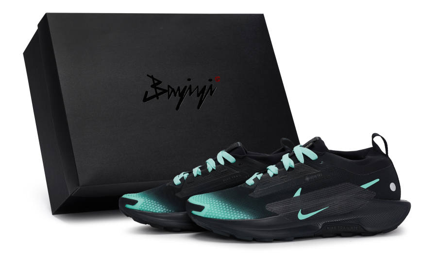 Nike Nike Pegasus Trail 5 Abrasion Resistant Low top Running Shoes Men's Black Tiffany