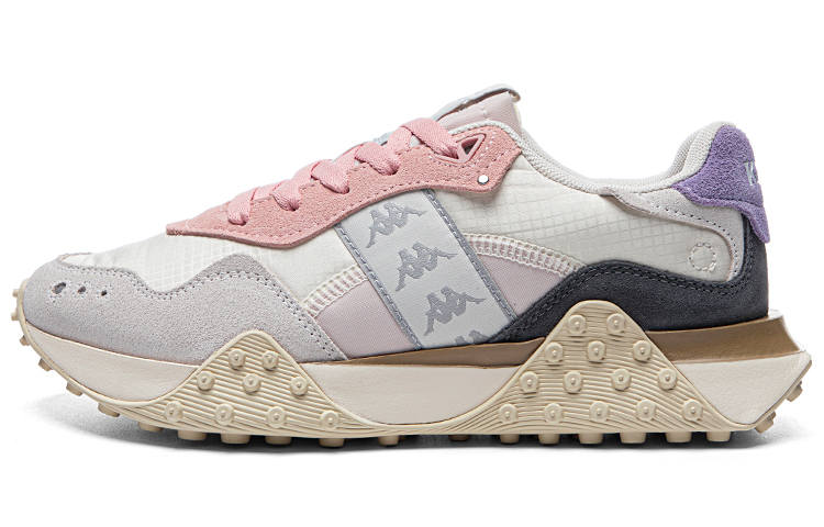 Kappa Chunky Sneakers Women's Low Top White Gray Purple Pink
