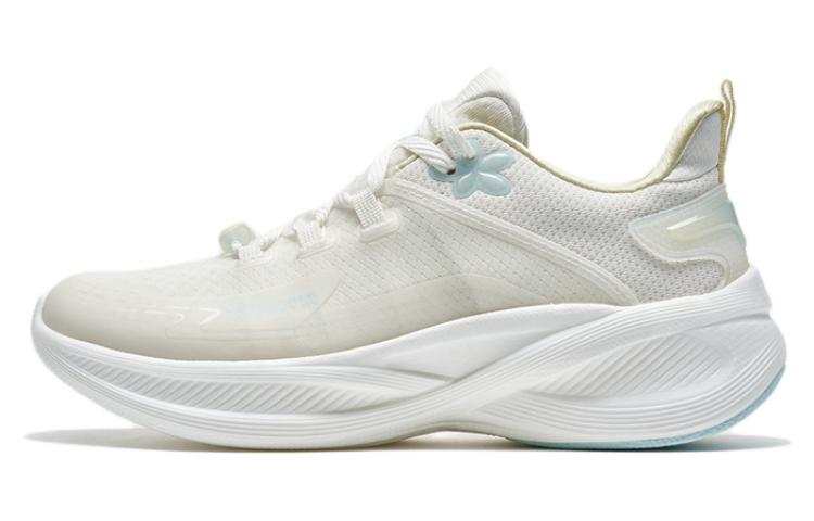 XTEP Cushioning Slip Resistant Abrasion Resistant Low top Running Shoes Women's White Blue