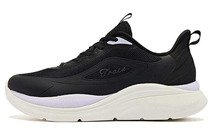 QIAODAN Comfortable Wear resistant And Lightweight Low top Running Shoes Women's Black White