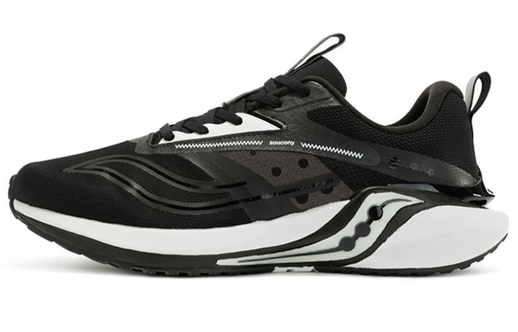 Saucony Coyote Hybrid Low top Running Shoes Men's Black White