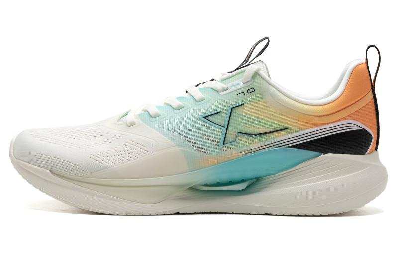 XTEP Galloping Wind 7.0 Slip Resistant Abrasion Resistant Low top Running Shoes Men's White Yellow Blue