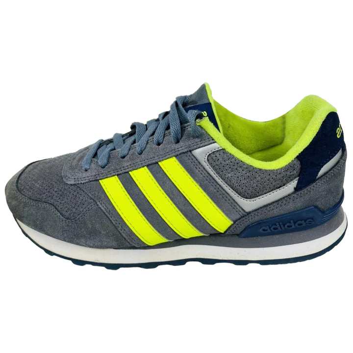 Adidas Adidas Slip Resistant Abrasion Resistant Low top Casual Running Shoes Men's Gray