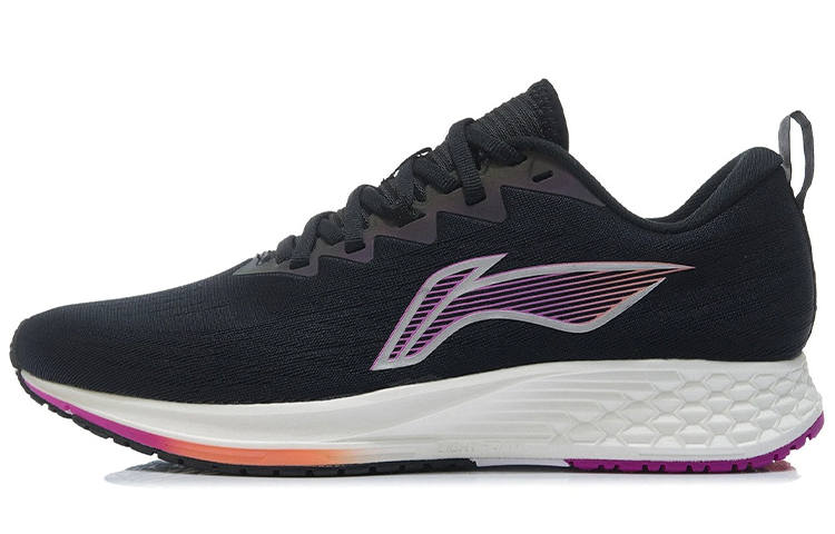 Li-Ning Li Ning Red Hare 4 Comfortable Fabric Slip Resistant Abrasion Resistant Low top LIGHT FOAM Running Shoes Men's Purple