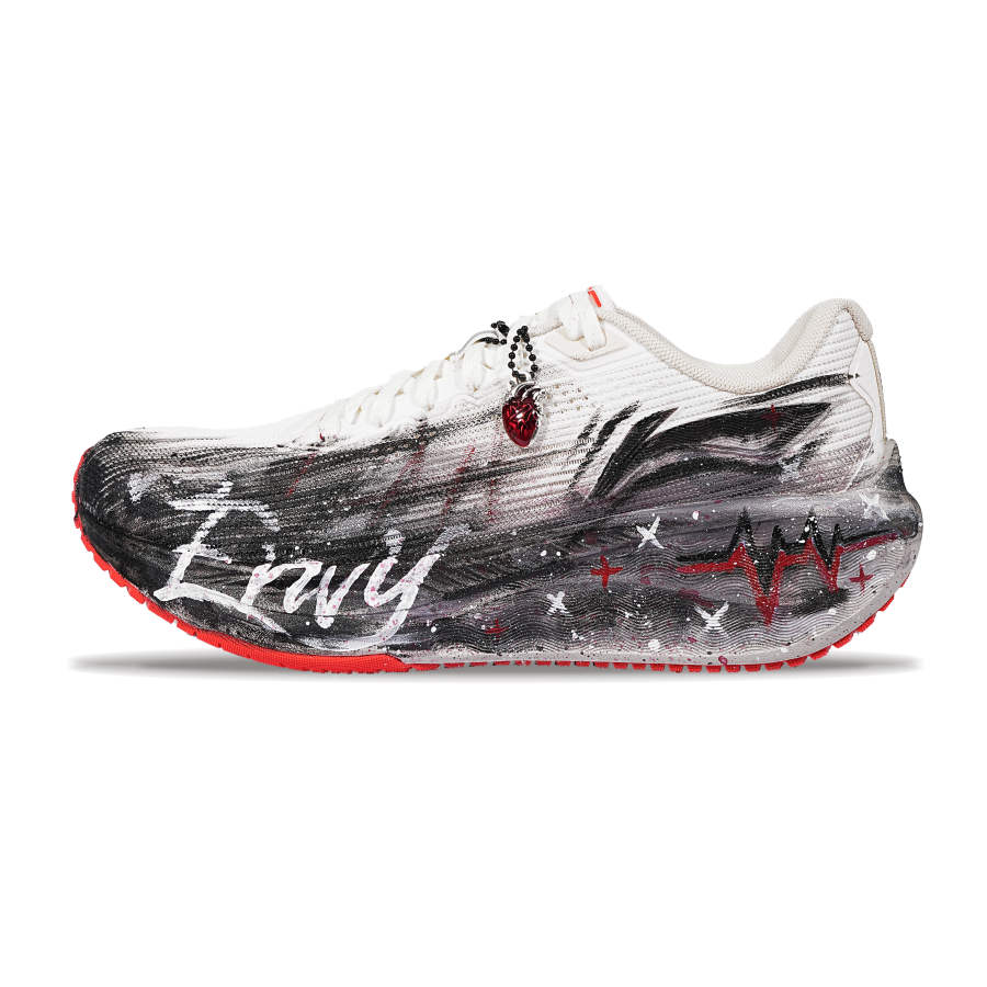 Li-Ning Li Ning Version 2.0 Cushioning Abrasion Resistant Breathable Low top Casual Running Shoes Men's Beige Black