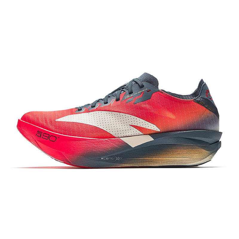 Anta C202 G9 2 Low top Nitrogen Technology Running Shoes Women's Red Gray Yellow