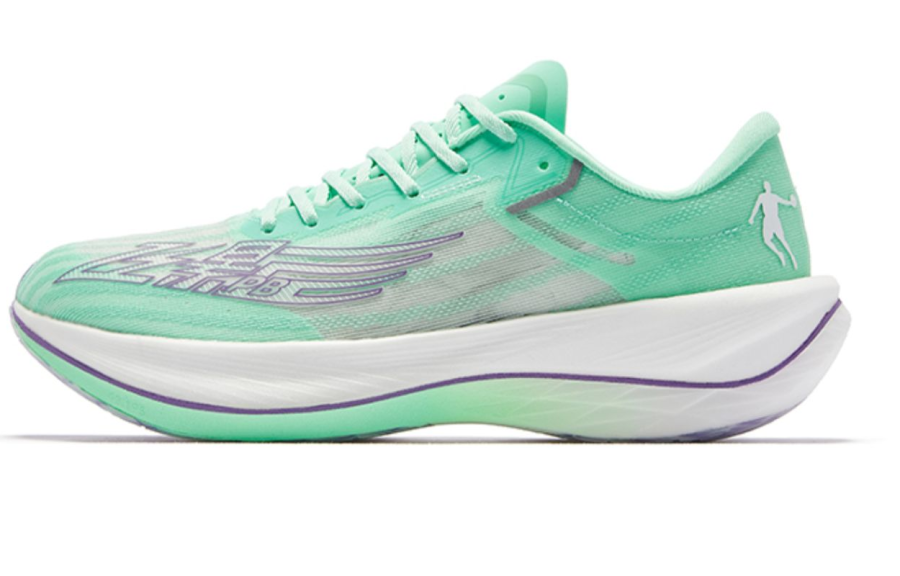 QIAODAN Feiying PB2.0 Low top Running Shoes Men's Green Purple