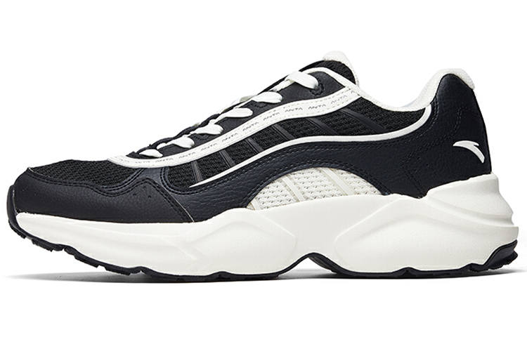 Anta General Training Cushioning Slip Resistant Abrasion Resistant Low top Running Shoes Men's Black White