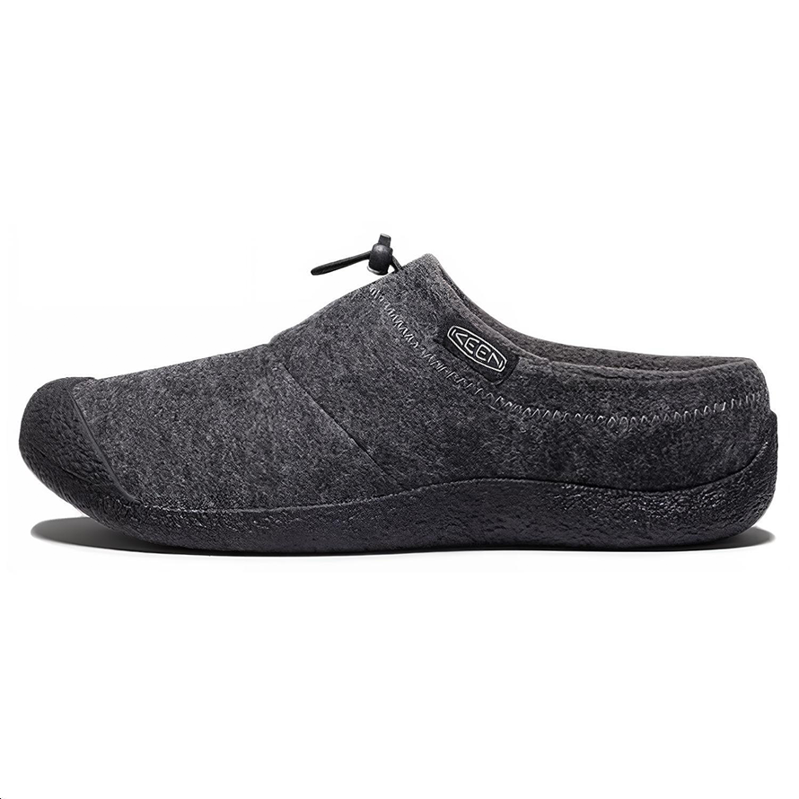 Keen Howser 3 Slide Low top Casual Shoes Men's Charcoal Gray Felt Black