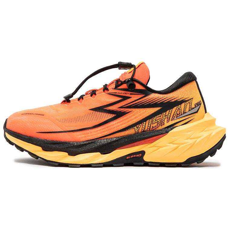 361° Cushioning Slip Resistant Abrasion Resistant Low top Running Shoes Men's Orange Black