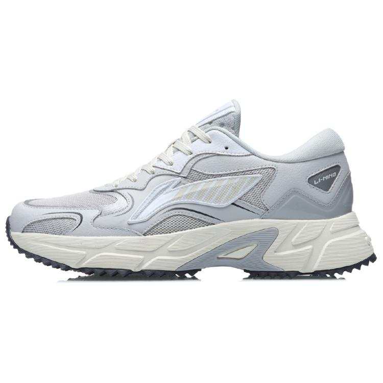 Li-Ning Li Ning Trendy Cushioning Slip Resistant Abrasion Resistant Breathable Lightweight Low top Casual Running Shoes Men's