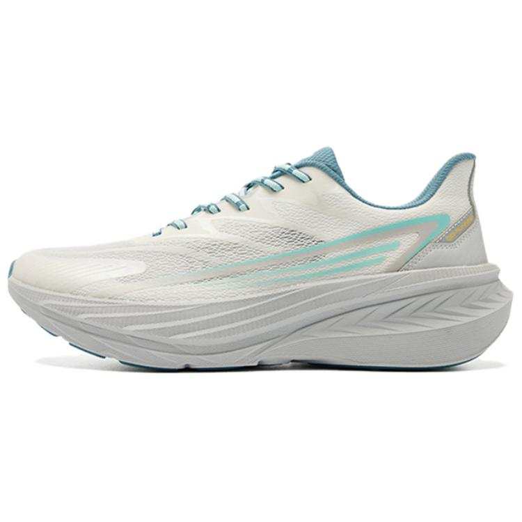 QIAODAN Cushioning Abrasion Resistant Lightweight Low top Casual Running Shoes Men's White Blue