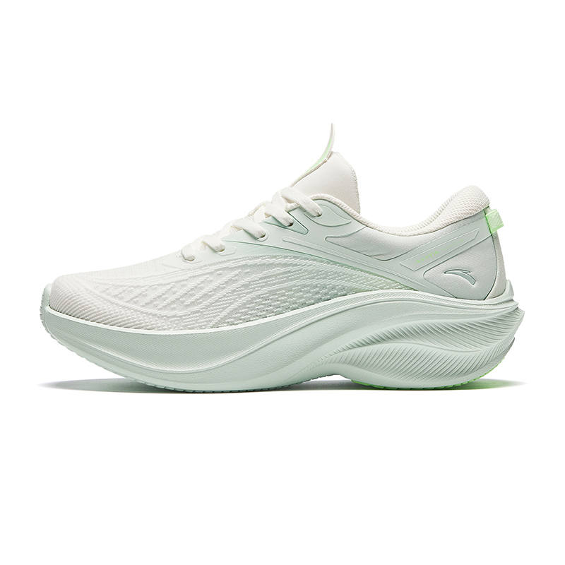 Anta Leaf 5.0 Comfortable Low top Running Shoes Women's White Green