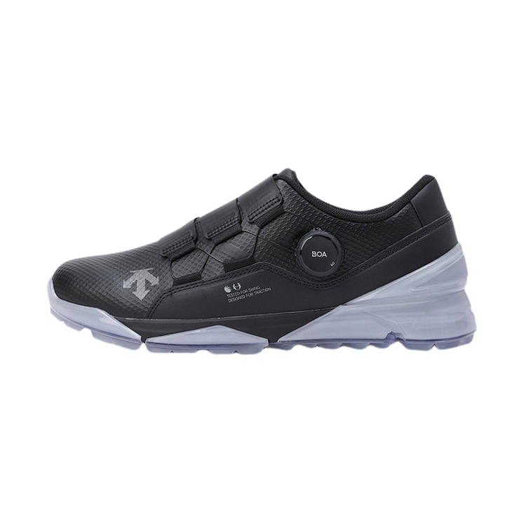DESCENTE Slip Resistant Abrasion Resistant Slip Resistant Abrasion Resistant Low top Golf Shoes Men's Black