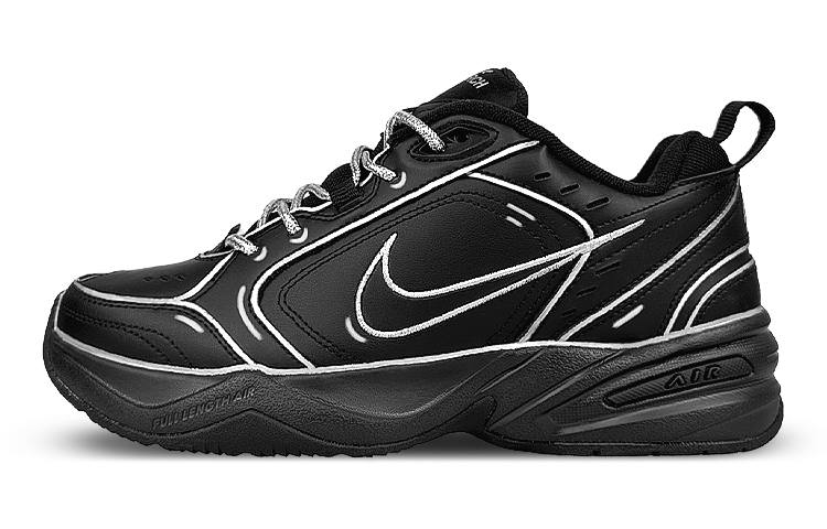 Nike Nike Air Monarch 4 Non slip Lightweight Low top Chunky Sneakers Unisex Black Gray
