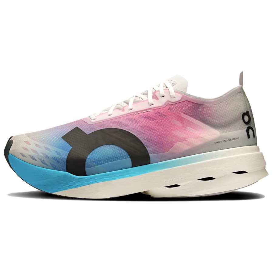 On Cloudboom Strike Fashion Trend Low top Running Shoes Men's Pink Blue
